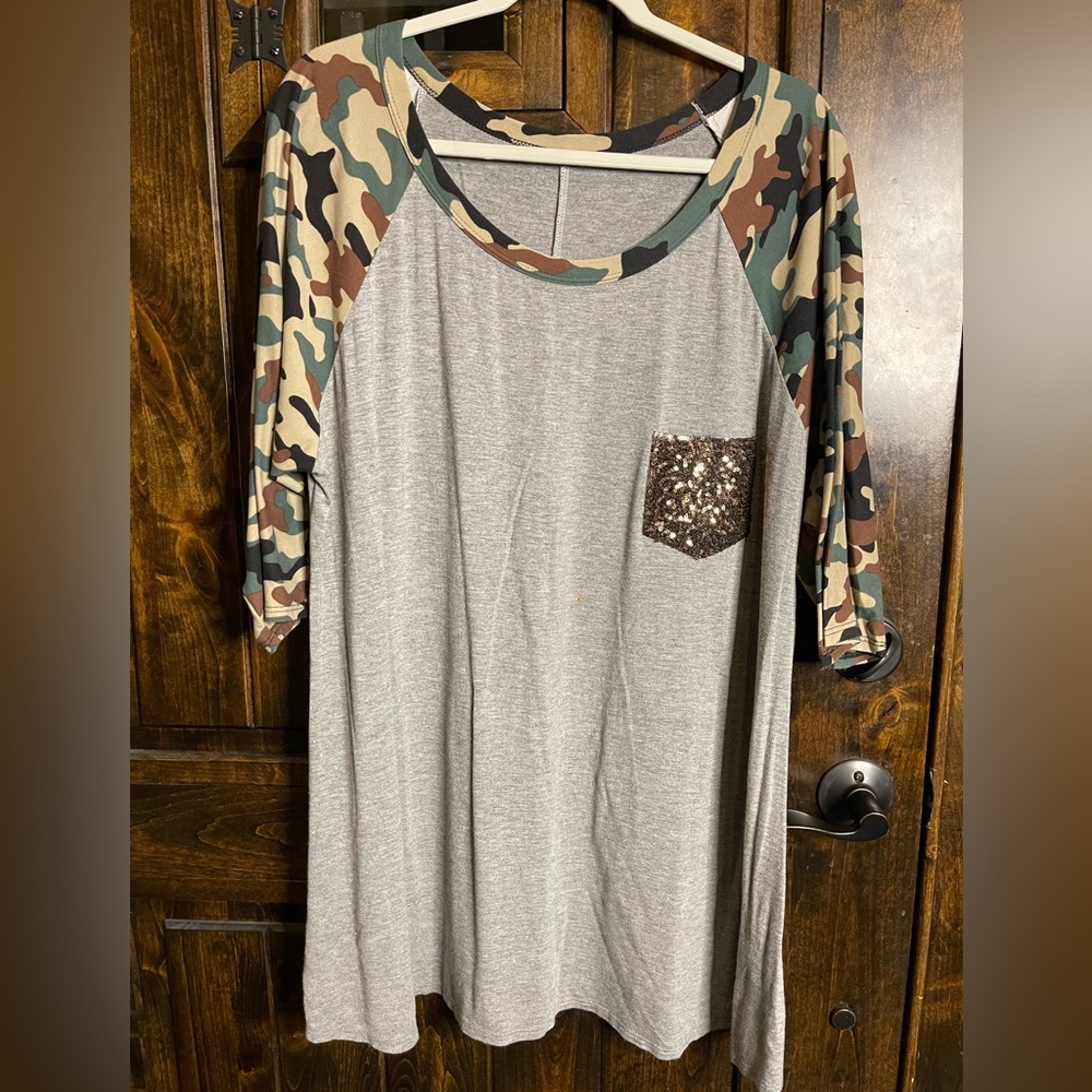 Pocket Tee with Bling